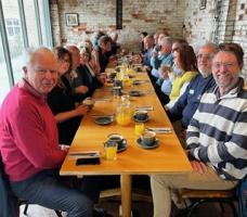 Invaded by members from other Rotary Clubs for our breakfast meeting